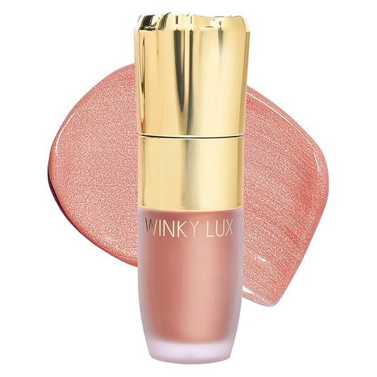 Winky Lux Cheeky Rose Liquid Highlighter, Gel Cream Blush Wand, Blendable & Buildable Pigment, Long Lasting Weightless, Nova-VivaGrace Women