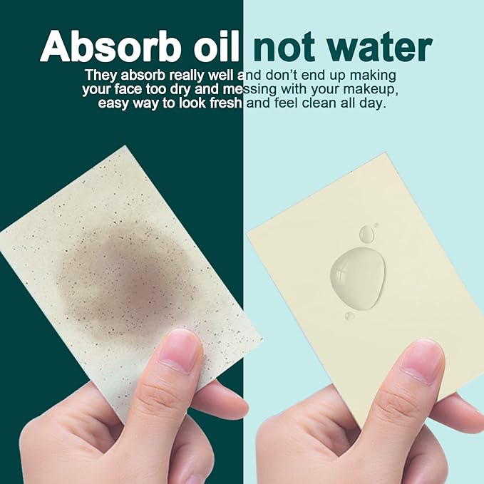 Teenitor Oil Blotting Papers for Face, 100 Sheets Jasmine Oil Blotting Sheets for Oily Skin, Oil Control Film Oil Absorbing Sheets for Face Men Women, Oil Absorbent Pads-VivaGrace Women