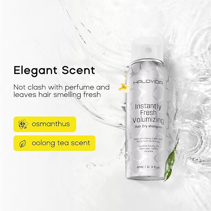Dry Shampoo for Women, Travel Size Dry Shampoo Spray for Dark Hair Leaves No White Residue, Absorb Oils, Volumizing & Refresh Hair for 72 Hours, 2.03 Fl Oz-VivaGrace Women