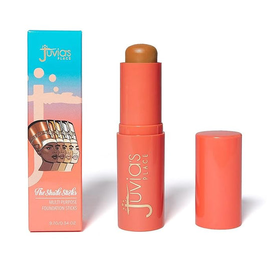 Juvia's Place Shade Stick Foundation, Concealer, Contour, Mauritania, Tan w/Neutral Golden Undertone, .34 oz-VivaGrace Women