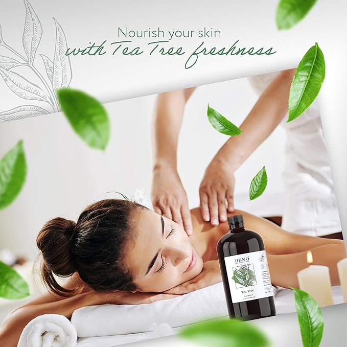 HBNO Tea Tree Oil - Huge 32 oz (950ml) Large Size - Ideal for Diffusers, Cleaning Agents, Deodorizers, and Flavoring Agents.-VivaGrace Women