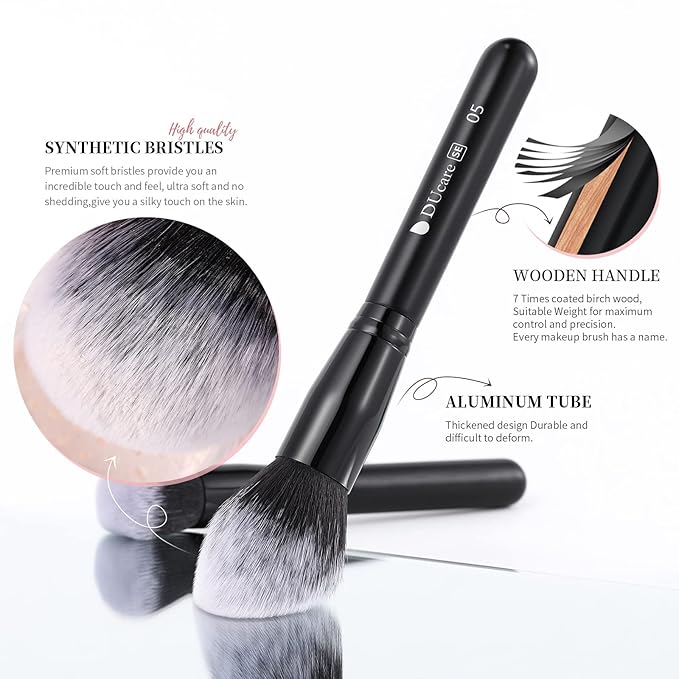DUcare Professional Makeup Brushes Set 27Pcs Makeup Brush Set Premium Synthetic Kabuki Foundation Blending Face Powder Blush Concealers Eye Shadows Brushes-VivaGrace Women
