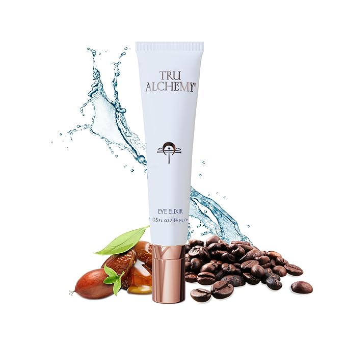 Tru Alchemy Eye Elixir Cooling Eye Treatment Cream - Dark Circle Eye Cream for Puffiness and Bags Under Eyes - Caffeine, Hyaluronic Acid, Vitamin C-VivaGrace Women