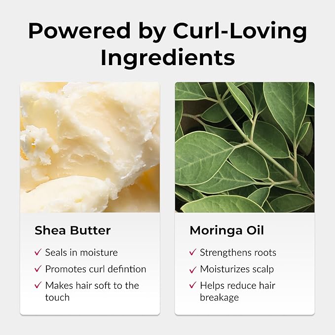 Love Ur Curls - Shampoo & Conditioner Set with All in One Curl Cream Styler for Curly Hair, 3 Step System for Repair and Moisturizing-VivaGrace Women