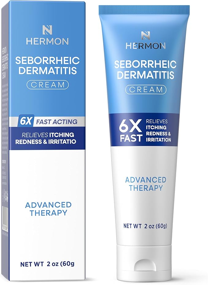 Seborrheic Dermatitis Scalp Treatment Cream: Soothing Itching Redness Scaling of Seborrheic Dermatitis - Fast-Acting Anti-Itch Ointment for Scalp Face Chest and Body for Men and Women 1 Pack-VivaGrace Women