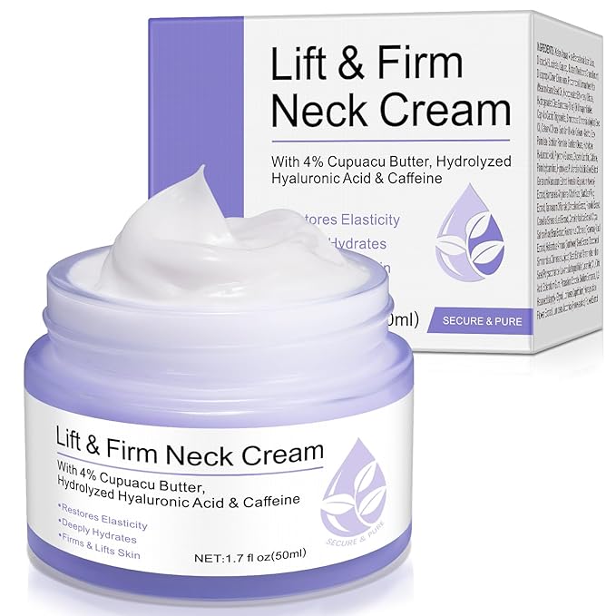Neck Firming Cream, Neck Cream for Tightening & Neck Lift, Anti-Aging Neck Cream for Wrinkles 1.7 Fl.Oz-VivaGrace Women
