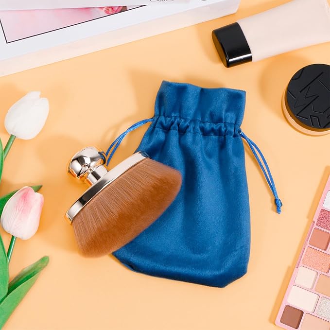 Extra Large Body Makeup Brush for Self Tanner – 115mm Wide Rose Gold Kabuki Body Brush for Bronzer Blend & Blur, Vegan Fiber Self Tanning Brush for Legs & Body with Drawstring Bag by Yoseng-VivaGrace Women