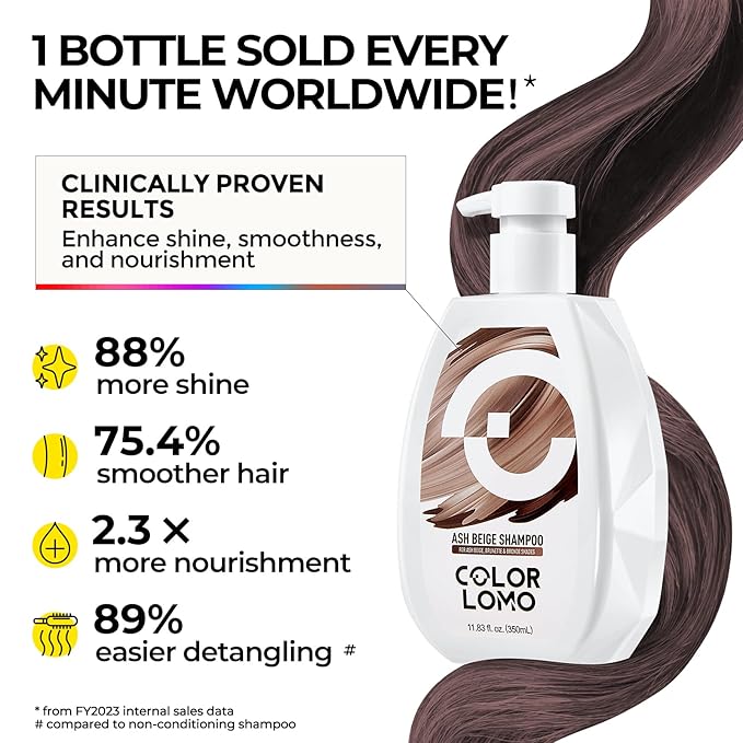 Ultra Color Safe Shampoo | Help Prevent Fading & Provide Subtle Color Replenishment | Prolong Color Vibrancy and Enhance Shine | Vegan & Cruelty-Free Formula | For Brown Color Treated Hair-VivaGrace Women