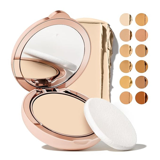 Toty by Sofia Vergara - Ilumina CC Creamy Compact SPF 50+ Mineral Broad Spectrum Sunscreen for Face - Tinted Blurring Balm SPF- Matte, Light Coverage - Water & Sweat Resistant - All Skin Types - 1W