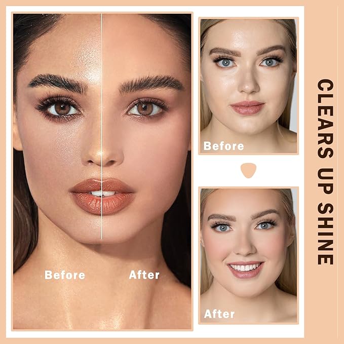 Setting Powder Loose Face Powder Lightweight Soft Smooth Brighten Minimizes Pores Long Lasting Oil Control Loose Powder Makeup For Matte Flawless Finish 00#Prism-VivaGrace Women