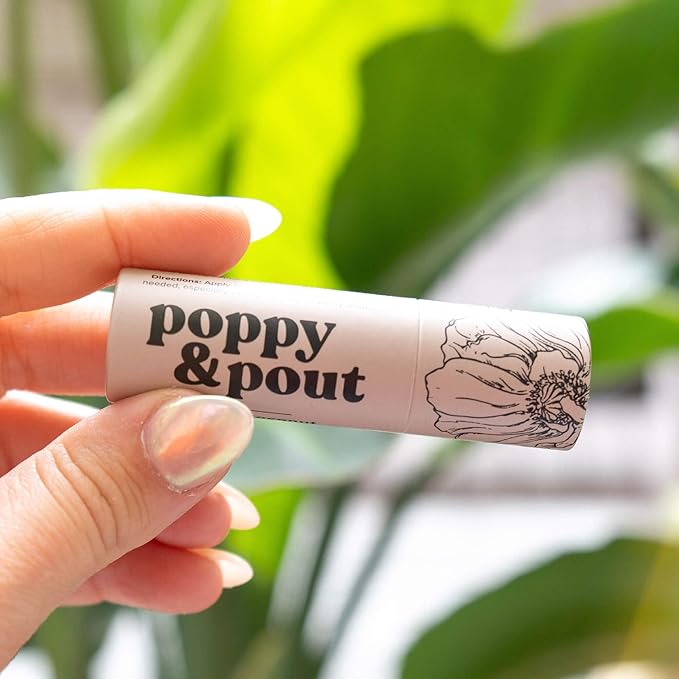 Poppy & Pout Island Coconut Jumbo Lip Balm | All Natural Lip Balms & Moisturizers | Hydrates with Beeswax, Vitamin E, Organic Coconut Oil | Cruelty-Free | Lip Balm in Recyclable Cardboard Tube-VivaGrace Women