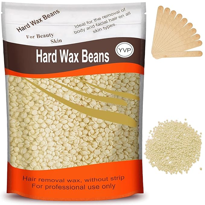 Hard Wax Beads for Hair Removal, Wax Beans for Sensitive Skin, Suitable for Bikini, Legs, Face, Back, Eyebrow, Chest for Women & Men, 300g (10 Oz)/bag-VivaGrace Women