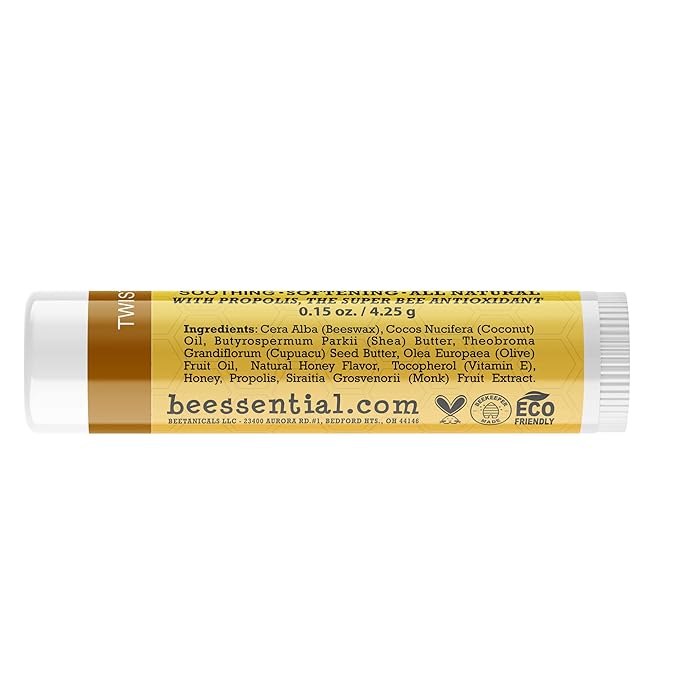 Beessential Natural Bulk Lip Balm, Honey, 18 Pack | For Men, Women, and Children. Great for Gifts, Showers, & More-VivaGrace Women