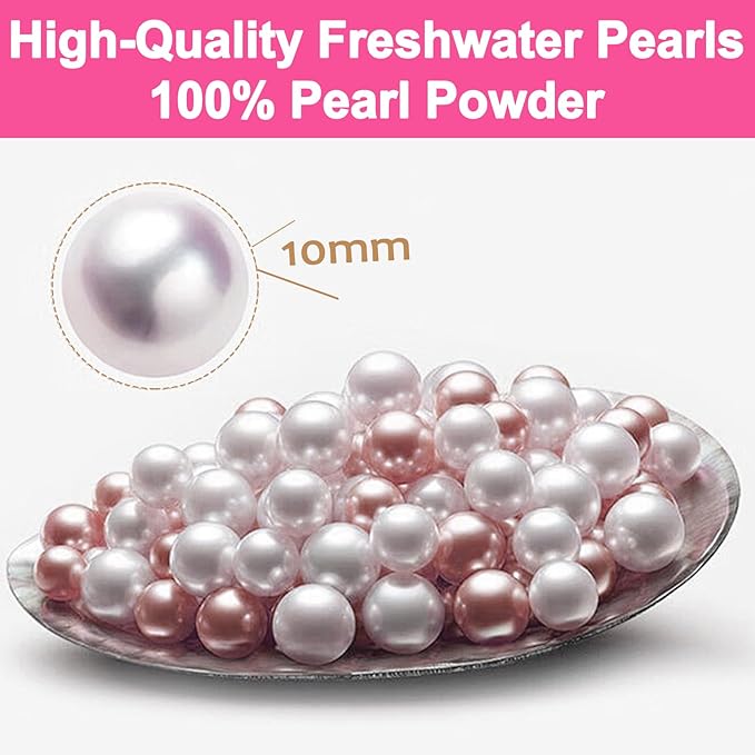 Pure Freshwater Pearl Powder for Skincare and Homemade Cosmetics Grade. 80g(2.82oz) SuperFine Pearl Powder for DIY lotions | creams | serums | making face mask, Natural and Oranic-VivaGrace Women