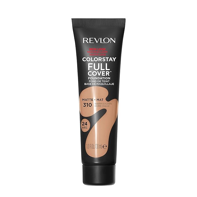 Revlon Liquid Foundation, ColorStay Face Makeup for Normal and Dry Skin, Longwear Full Coverage with Matte Finish, Oil Free, Warm Golden, 1.0 Fl Oz-VivaGrace Women