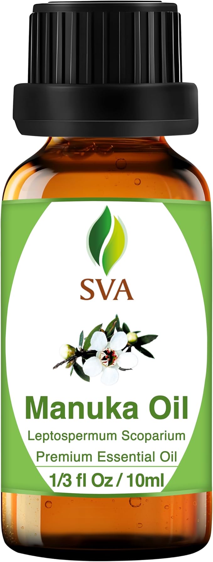 SVA Manuka Essential Oil – 1/3 Fl Oz – 100% Natural Manuka Oil - for Diffuser, Hair Care, Face, Skin Care, Aromatherapy, Scalp and Body Massage, Soap and Candle Making-VivaGrace Women