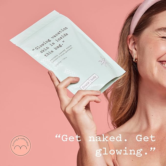 Frank Body Coconut Coffee Scrub | Natural, Vegan, Cruelty Free Exfoliating Body Scrub Firms, Tones, and Brightens with Coffee Grinds, Grapeseed Oil, Coconut Oil, and Jojoba Beads | 7.05 oz / 200 g-VivaGrace Women