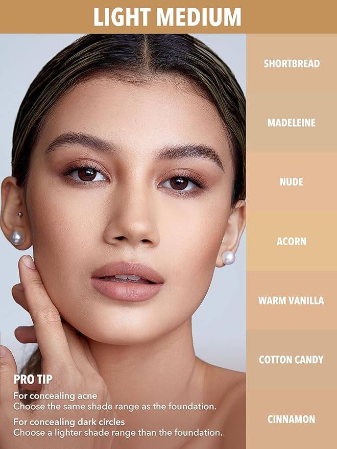 SHEGLAM 12HR Full Coverage Concealer Matte Finish Concealer Stick for Under Eye and Dark Circles - Nude-VivaGrace Women