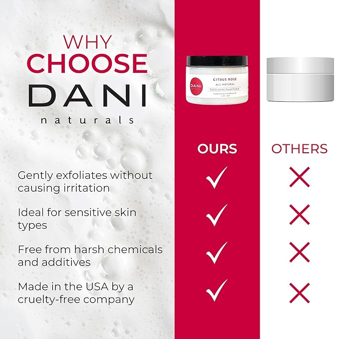 Naturals Exfoliating Sugar Scrub - Citrus Rose - Organic Cane Sugar & Shea Butter - Deep Hydration & Gentle Exfoliation for Smooth, Radiant Skin - 14 oz-VivaGrace Women