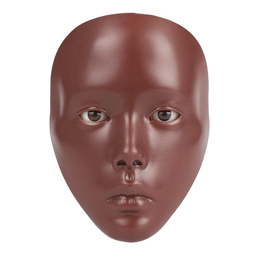 Makeup Practice Mannequin Face, 5d Reusable Silicone Makeup Practice Board Full Face with Makeup Brushes Sponge Set and Eyeshadow Board Makeup Kit for Emerging Makeup Artist, Girl's Gift-VivaGrace Women