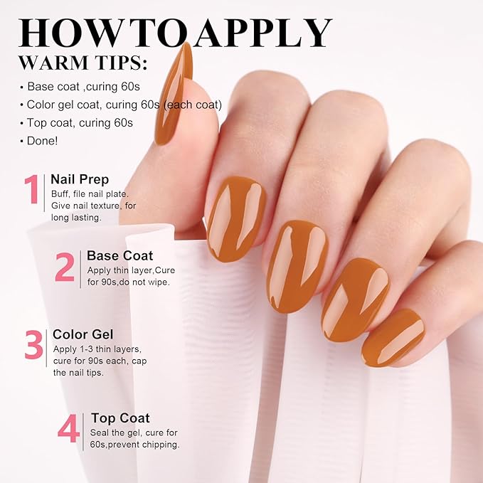 Imtiti Fall Orange Gel Nail Polish, 1 Pcs Autumn Yellow Color Gel Polish UV LED Cure Nail Art Manicure Salon DIY Gel Nail Design Decoration at Home Autumn Winter Gift for Women 15ML