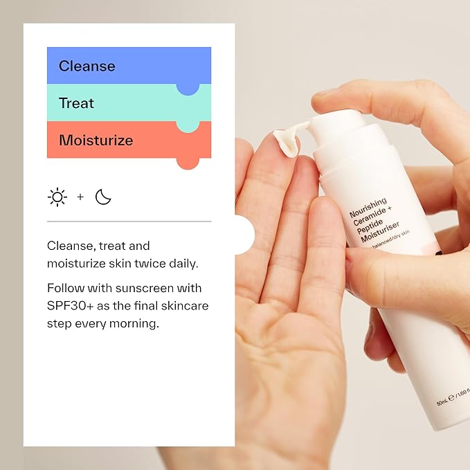 Dermatica Brightening & Barrier Repair Kit, Caring Squalane Cleanser (150ml), Clarifying Azelaic Acid 15% Cream (30ml), Nourishing Ceramide + Peptide Moisturiser (50ml)-VivaGrace Women