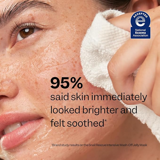 Peach Slices | Snail Rescue Intensive Treatment Wash-Off Face Mask | 95% Snail Mucin | For Dark Spots & Blemishes | Refreshing & Calming Mask | Clear, Radiant, & Hydrated Skin | Skin Care | 3.38 oz-VivaGrace Women