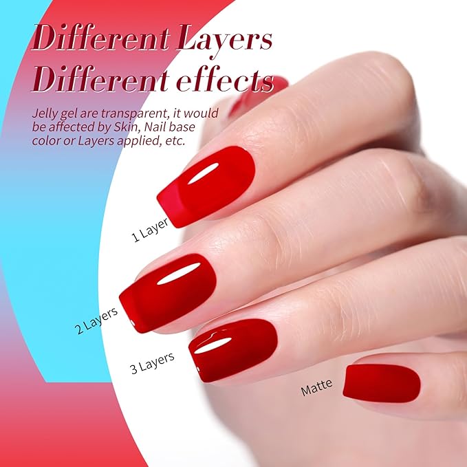 Born Pretty Neon Jelly Gel Nail Polish Glass Crystal Spring Summer Transparent Ice Jelly Gel Polish with Silver Holographic Glitter Cat Magnetic Eye Gel Polish Collection Minicure DIY Gifts 6PCS-VivaGrace Women