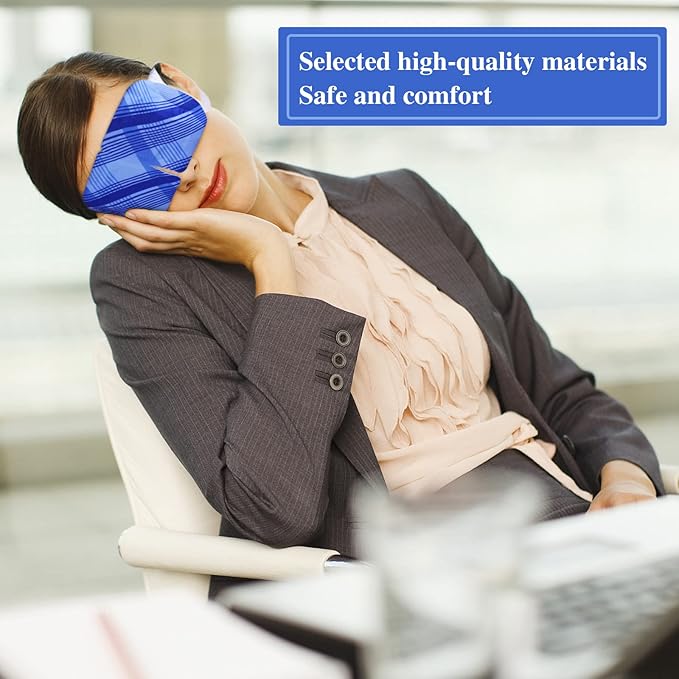 Steam Eye Mask for Dry Eyes 10-Pack SPA Warm Eye Compress Patented Self-Heating Core for Soothing Eye Fatigue, Dark Circle, Puffiness, Stress Relief (Unscented)-VivaGrace Women