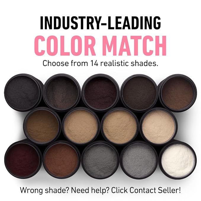 BOLDIFY Hair Fibers (12g) - Fill In Thinning and Fine Hair for an Instantly Fuller, Thicker Look - 14 Shades for Women & Men - Dark Auburn-VivaGrace Women