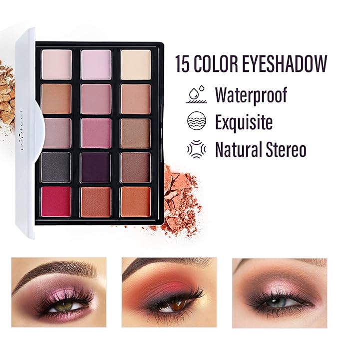 All in One Professional Makeup Kit for Women Girls Holiday Makeup Gift Sets Xmas Essential Bundle Include Eyeshadow Palette Lipstick Blush Concealer Eyeliner Mascara Brush Eyebrow Pencil-VivaGrace Women