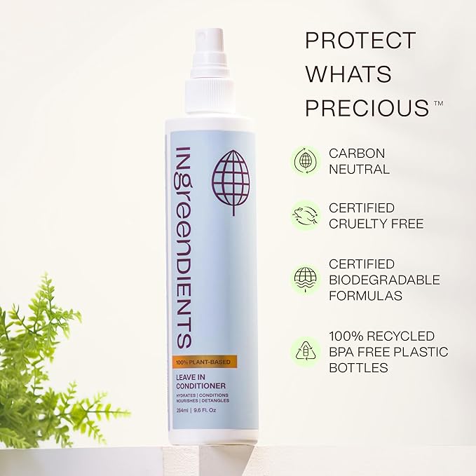 Detangler and Leave In Conditioner made with Organic ingredients - Sulfate-Free, Color-Safe, Silicone-Free, Cruelty-Free, Gluten Free (9.6 FL OZ)-VivaGrace Women