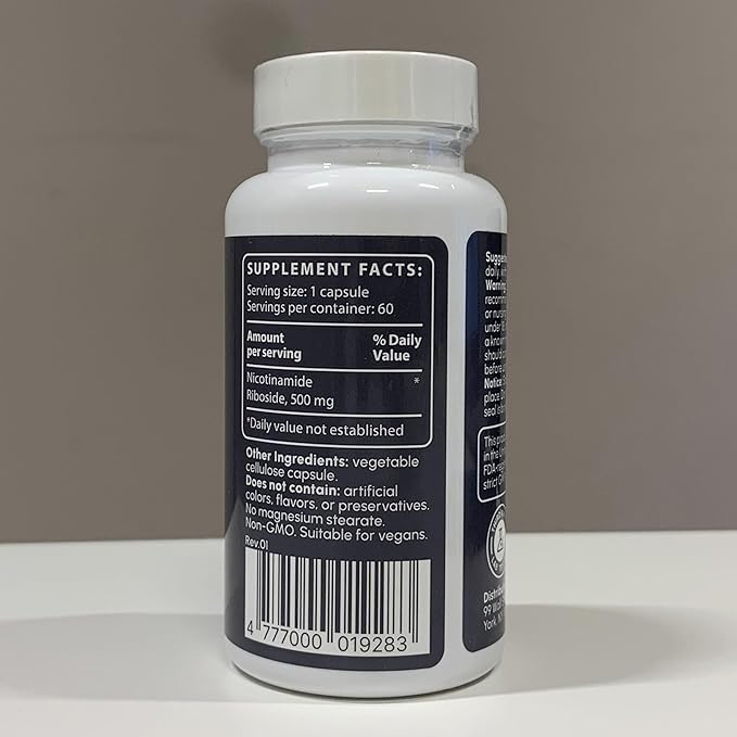 Nicotinamide Riboside (NR) 500mg – NR Supplement for Cellular Health, Anti-Aging, Energy & Metabolism Support – 2-Month Supply (60 Capsules)-VivaGrace Women