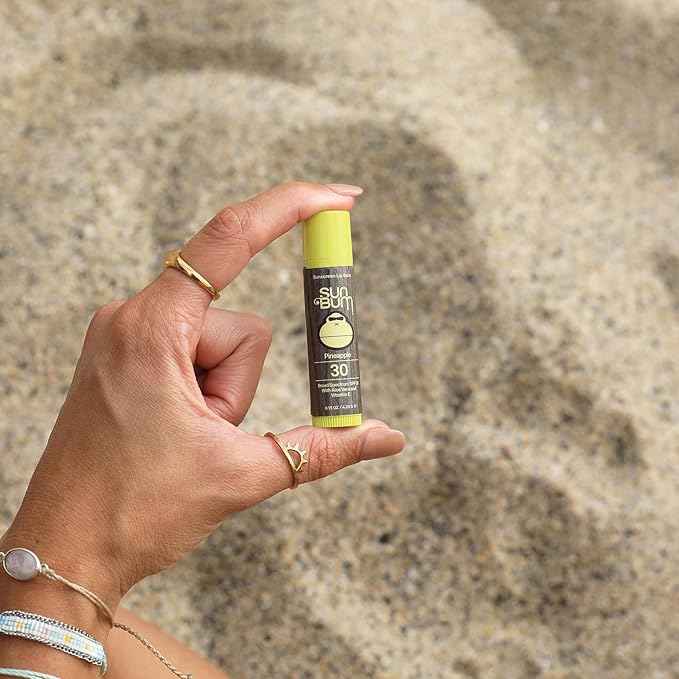 Sun Bum SPF 30 Sunscreen Lip Balm | Vegan and Cruelty Free Broad Spectrum UVA/UVB Lip Care with Aloe and Vitamin E for Moisturized Lips | Pineapple Flavor |.15 oz (Pack of 2)-VivaGrace Women
