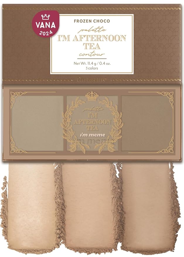 I'm Meme Palette - Afternoon Tea Contour | Frozen Choco, Bronzer Palette for Face & Cheeks, Matte Powder Bronzer, Natural Makeup, Buildable Coverage, Light to Medium, For Cool Tone Skin, 0.4oz-VivaGrace Women