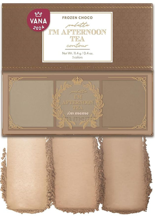 I'm Meme Palette - Afternoon Tea Contour | Frozen Choco, Bronzer Palette for Face & Cheeks, Matte Powder Bronzer, Natural Makeup, Buildable Coverage, Light to Medium, For Cool Tone Skin, 0.4oz-VivaGrace Women