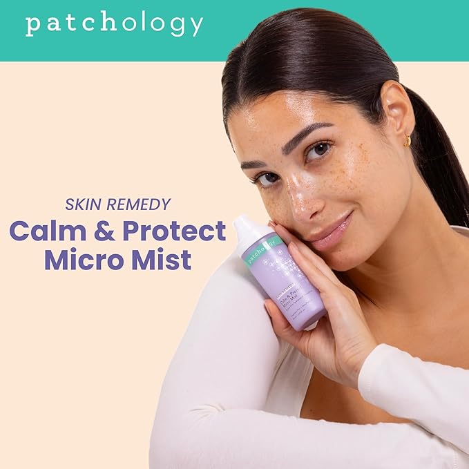 Patchology Skin Remedy Calm & Protect Micro Mist – Hydrating Facial Spray with Ectoin, Probiotics & Botanical Blend - Fragrance Free - Refines Pores & Leaves a Fresh Glow - 80 mL-VivaGrace Women