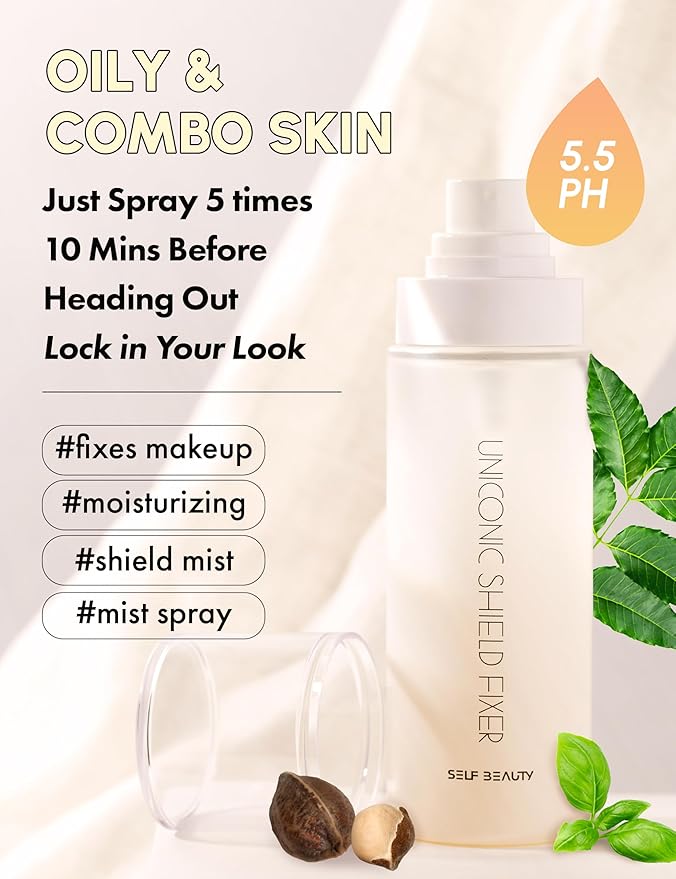 SELF BEAUTY Hydrating Matte Makeup Fixer | Long-Lasting Finish | Lightweight Microfine Mist Spray - 3.38fl.oz, 100ml-VivaGrace Women