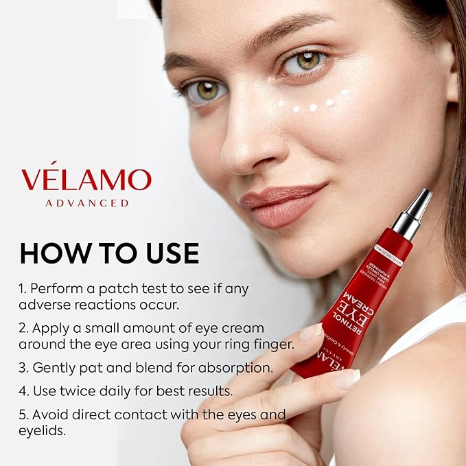 Rapid Reduction Retinol Eye Cream: Under Eye Cream Instantly Reduces Wrinkles Fine Lines Under Eye Bags Puffiness Dark Circles Crow's Feet - Rapid Face Lifting Tightening Firming 1 OZ/15g-VivaGrace Women