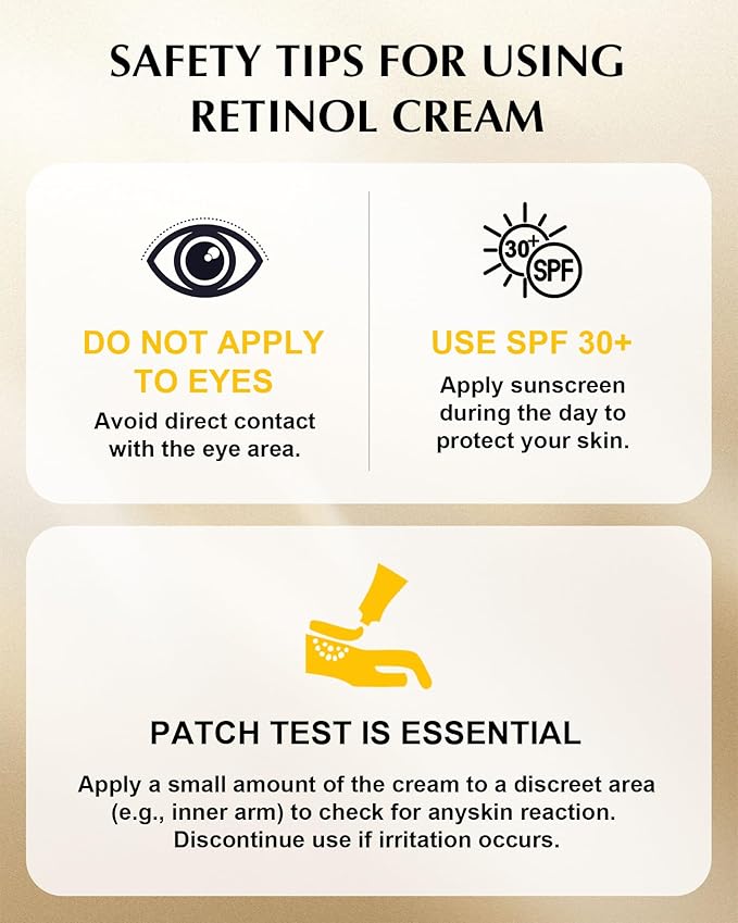 Neck Firming Cream with 3% Retinol - Hyaluronic Acid, Anti-Wrinkle Treatment, Skin Tightening Cream for Face, Neck, Chest & Décolleté-VivaGrace Women