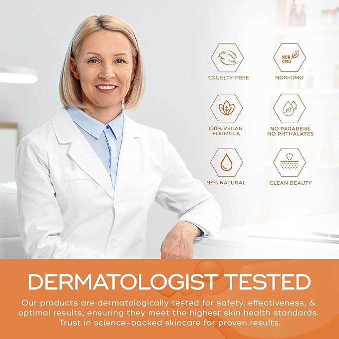 Serum & Face Mask Set, Vitamin C & Collagen & Hyaluronic Acid Value Set - Anti-Aging, Hydrating - Clean Beauty Ingredients, Cruelty-Free Korean Skin Care - Set of 3-VivaGrace Women