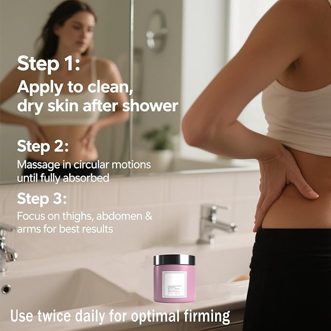 Champagne Lift Body Creme, Champagne Lift Hydrating Firming Body Cream for Crepey Skin, Targets Dry & Sagging Skin on Arms, Legs | Powered by Pink Pepperslim & Luxe-Lift Firming Complex - 8 oz.-VivaGrace Women