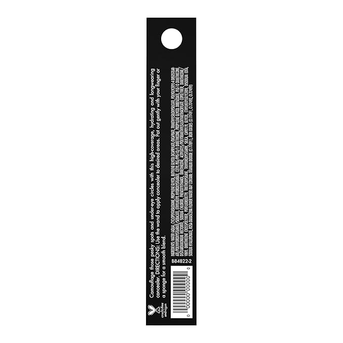 e.l.f. Hydrating Camo Concealer, Lightweight, Full Coverage, Long Lasting, Conceals, Corrects, Covers, Hydrates, Highlights, Medium Warm, Satin Finish, 25 Shades, All-Day Wear, 0.20 Fl Oz