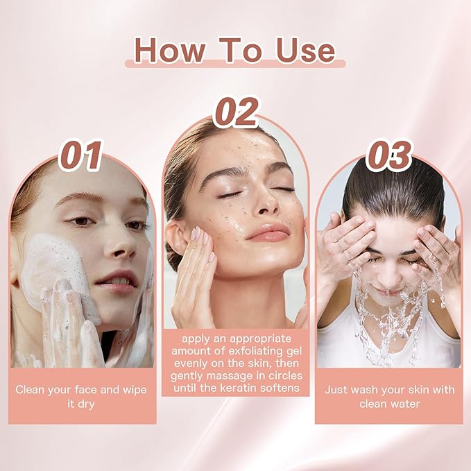 Purifying Exfoliating Gel, Exfoliating Scrub, Deep Cleansing Face, Hydrating and Moisturizing, Face and Body Care Purifying Exfoliating Moisturizing Gel(50g/1.76OZ)