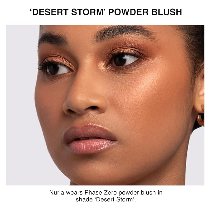 Makeup Powder Blusher - "Desert Storm" - 4g / 0.141 oz - Full Coverage, Natural Blush - Soft, Buildable Pink, Coral, Peach & Golden Hues-VivaGrace Women
