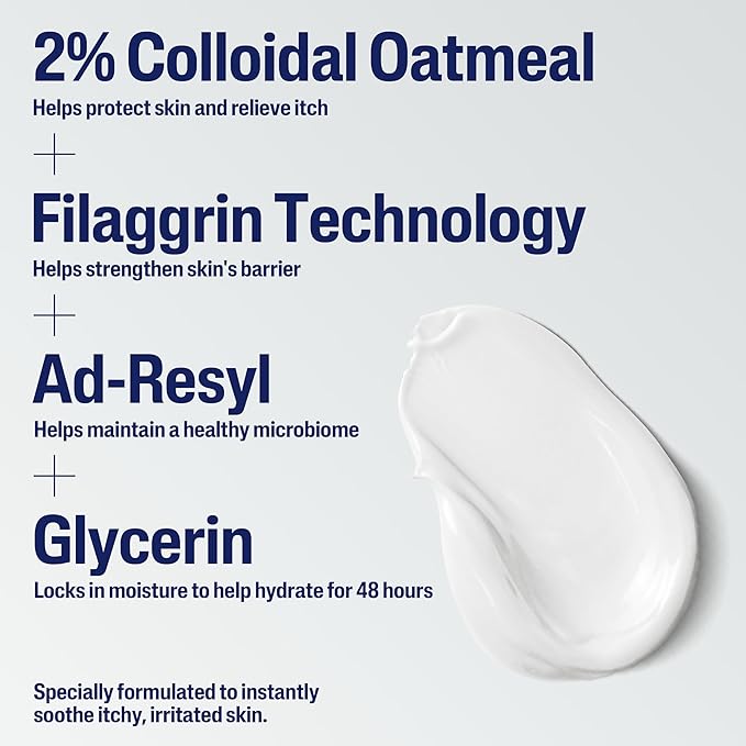 CETAPHIL ECZEMA RESTORADERM FLARE-UP RELIEF CREAM, For Eczema Prone Skin, 8 oz, Barrier Repair, 48 Hour Hydration, 2% Skin Protectant Colloidal Oatmeal, Steroid Free-VivaGrace Women