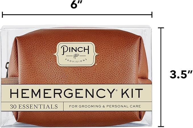 Pinch Provisions Hemergency Kit for Men, includes 30 Style & Grooming Essentials, Gift & Accessory for Grooms, Best Man, Personal Care, Travel or Cars-VivaGrace Women
