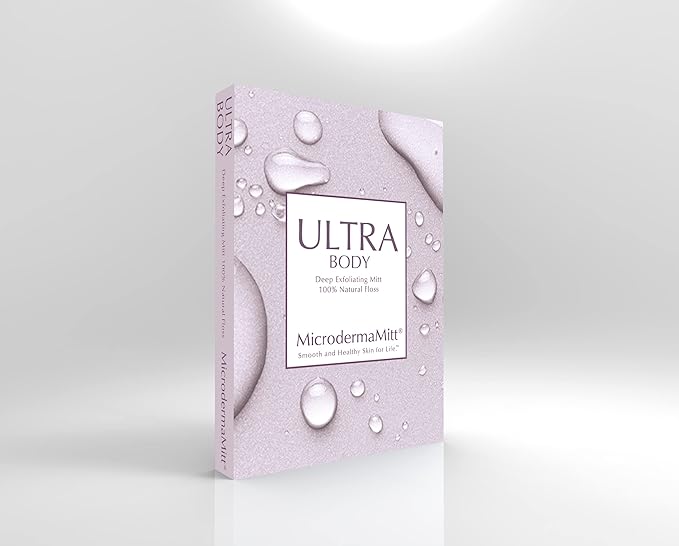 MicrodermaMitt ULTRA Exfoliating Mitt - The Ultimate Deep Exfoliating Body Scrubber Kese Glove – Keratosis Pilaris, Strawberry Skin Treatment, Reduce Ingrown Hair, Turkish Body Scrubber Exfoliator-VivaGrace Women