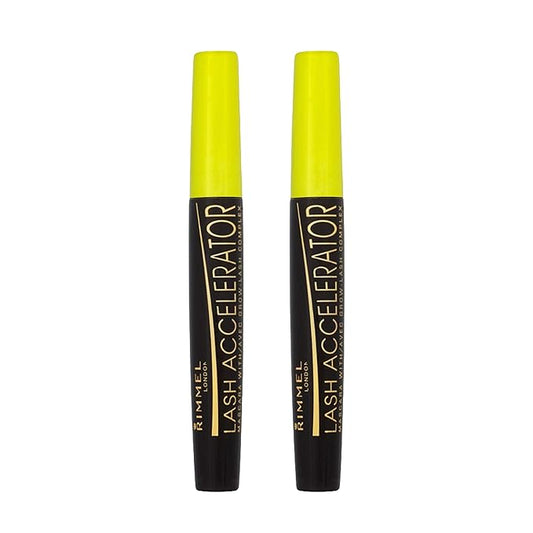 Rimmel Lash Accelerator Mascara, Extreme Black (2-Pack)