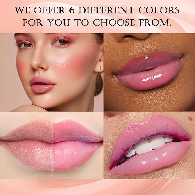 DAGEDA Tinted Lip Balm, Moisturizing Magic Color Changing Lipstick, Soothing Hydrating Lip Balm Tinted, Glossy Lip Plump Gloss Butter Balm, Lightweight, Non-Greasy, 05-VivaGrace Women